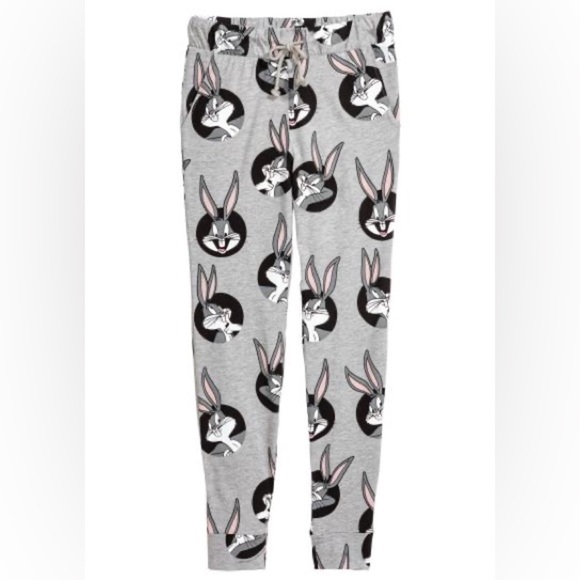 H&M Pants - H&M DIVIDED Bugs Bunny Patterned Jersey Joggers With Pockets Size XS